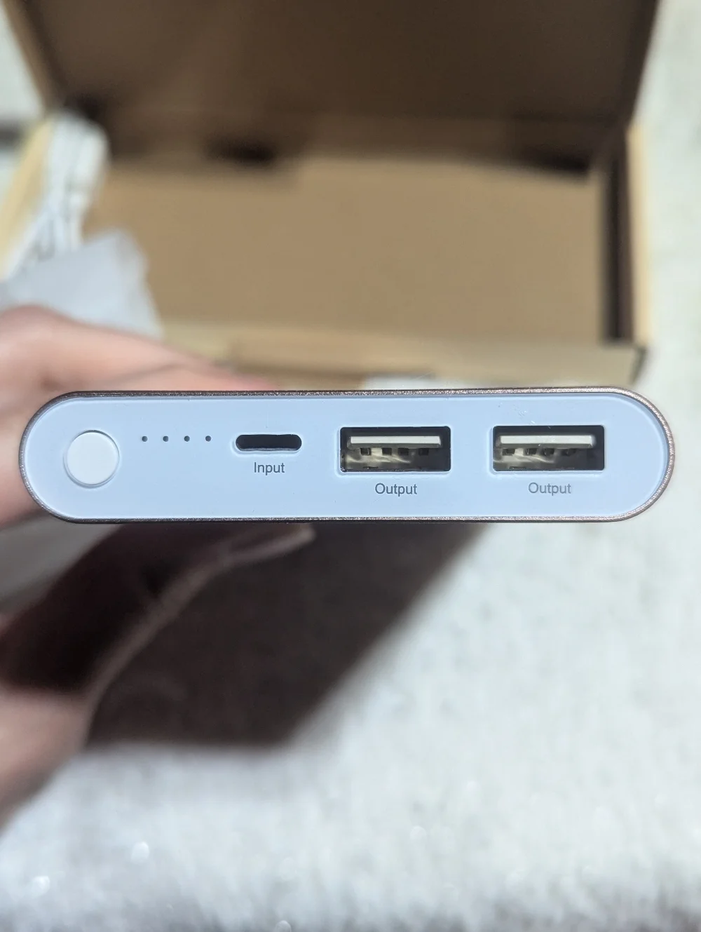 EnergyCell Pilot 4GS 12000mAh Power Bank Fast Charge Rose Gold